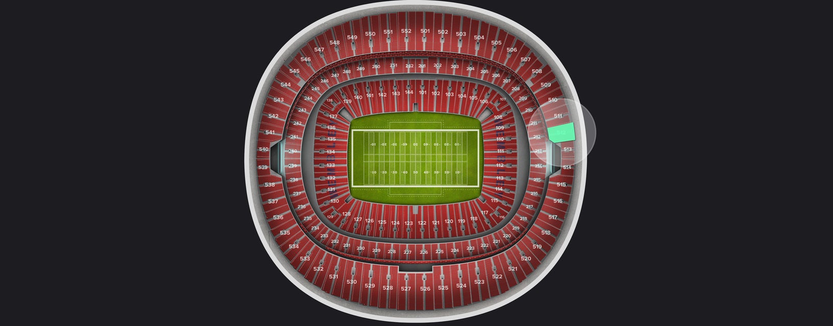 Seat view from Upper