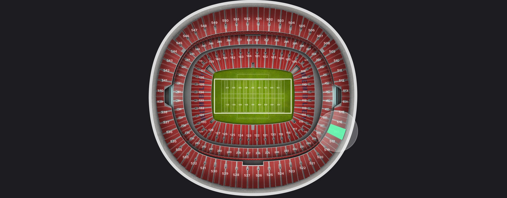 Seat view from Upper