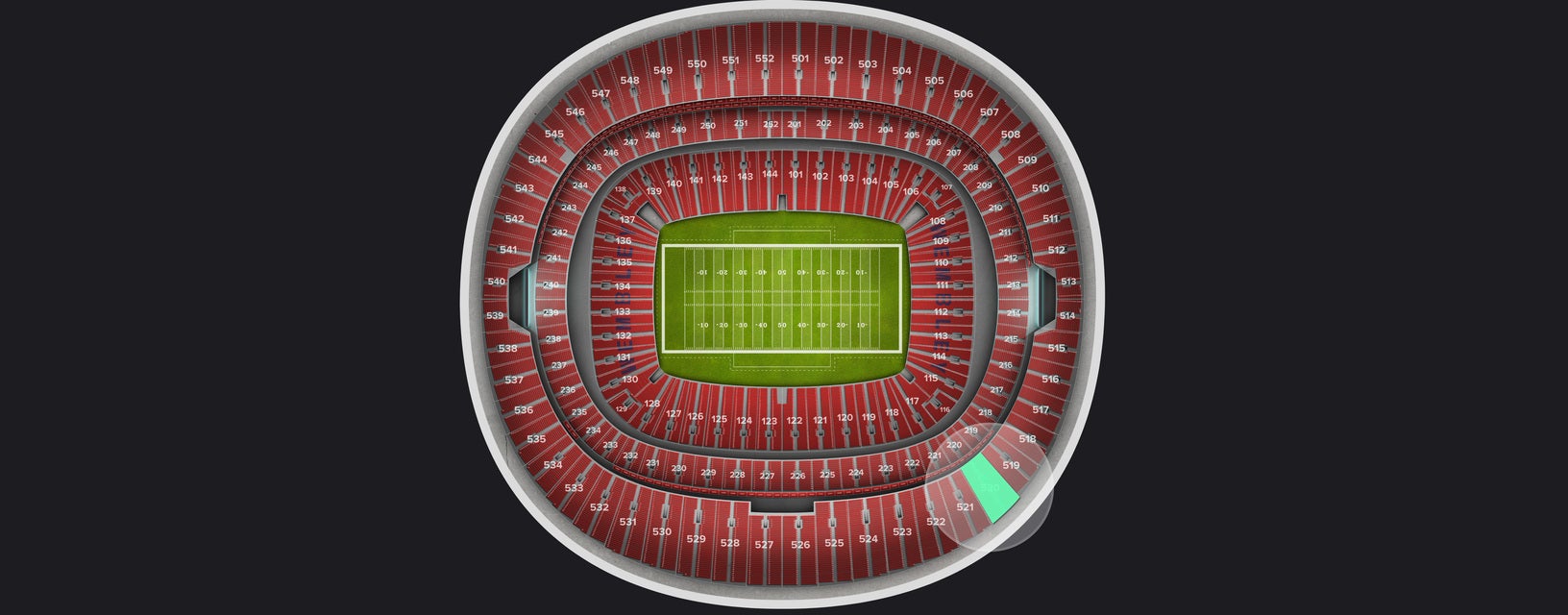 Seat view from Upper