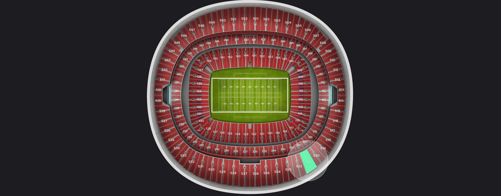 Seat view from Upper