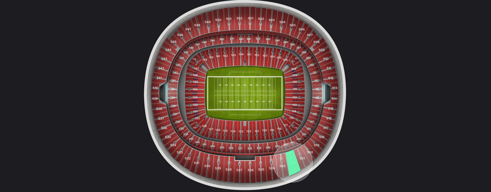 Seat view from Upper