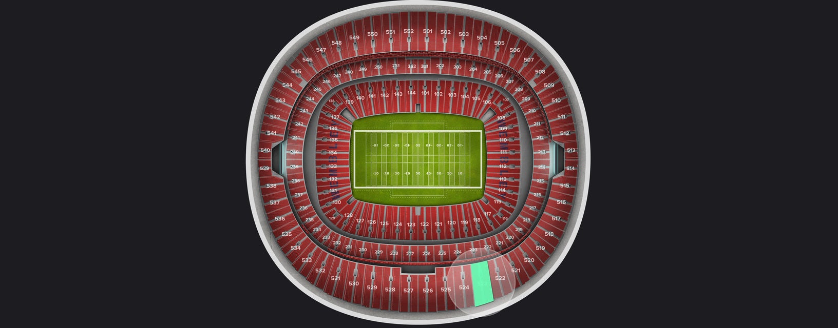 Seat view from Upper