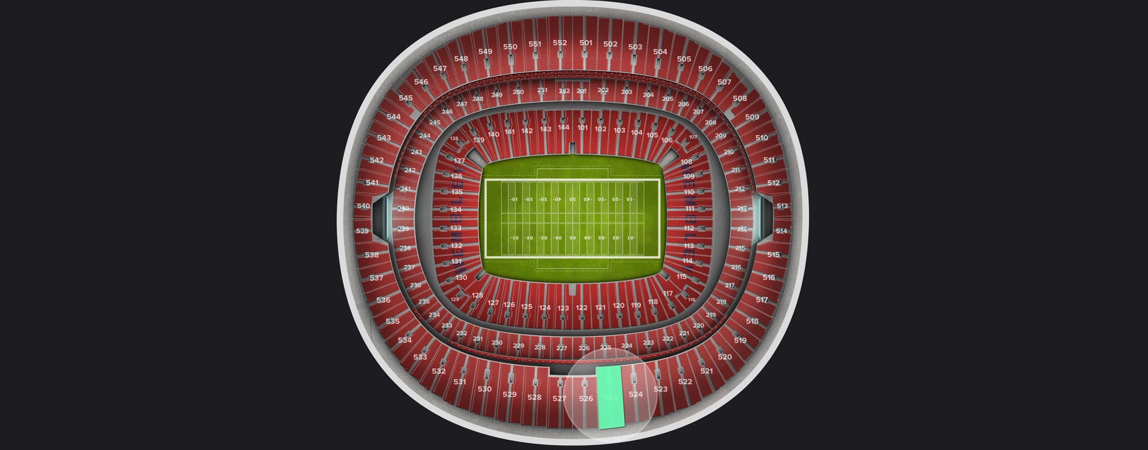 Seat view from Upper