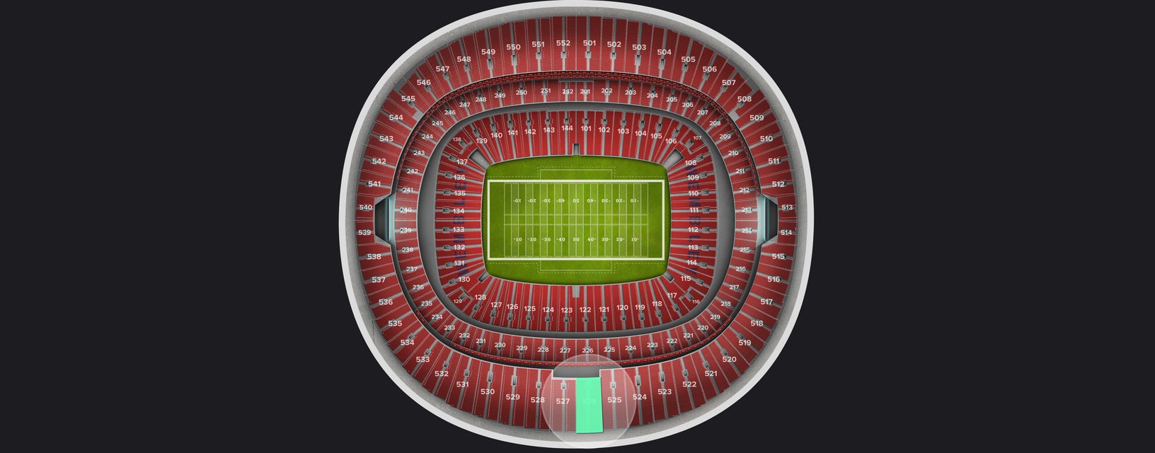 Seat view from Upper