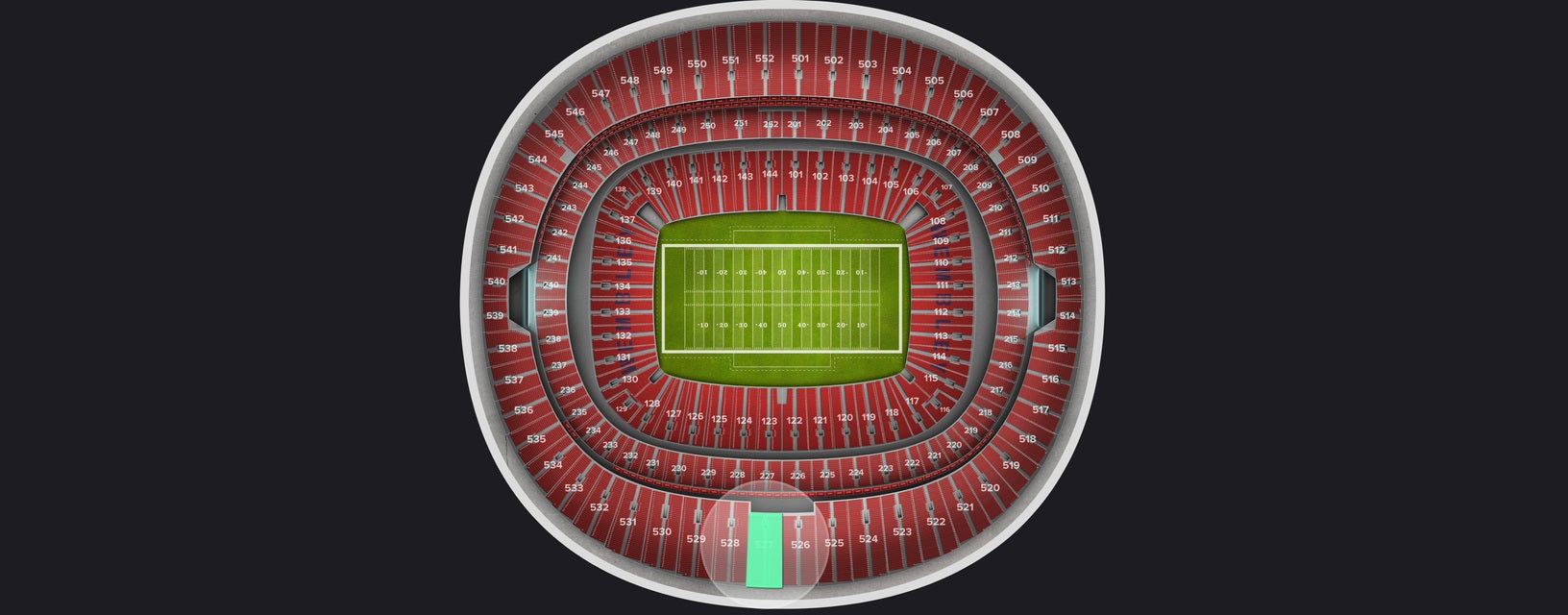 Seat view from Upper