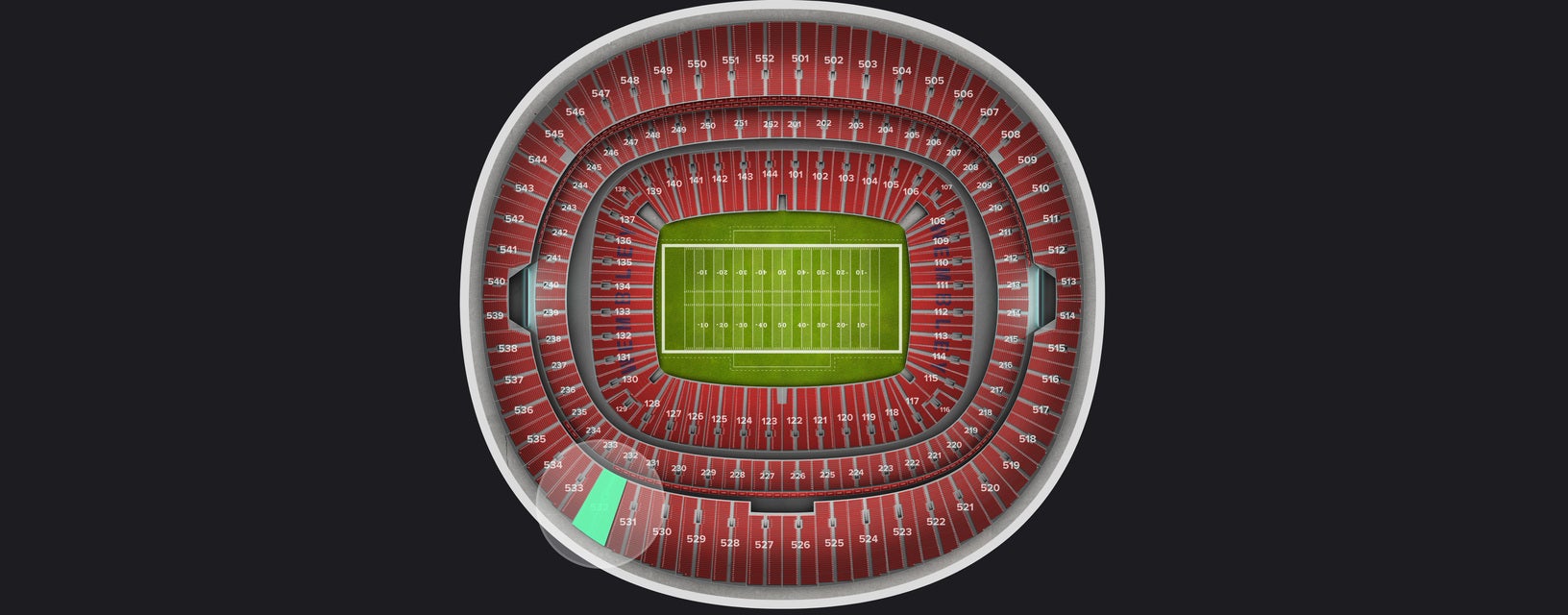 Seat view from Upper
