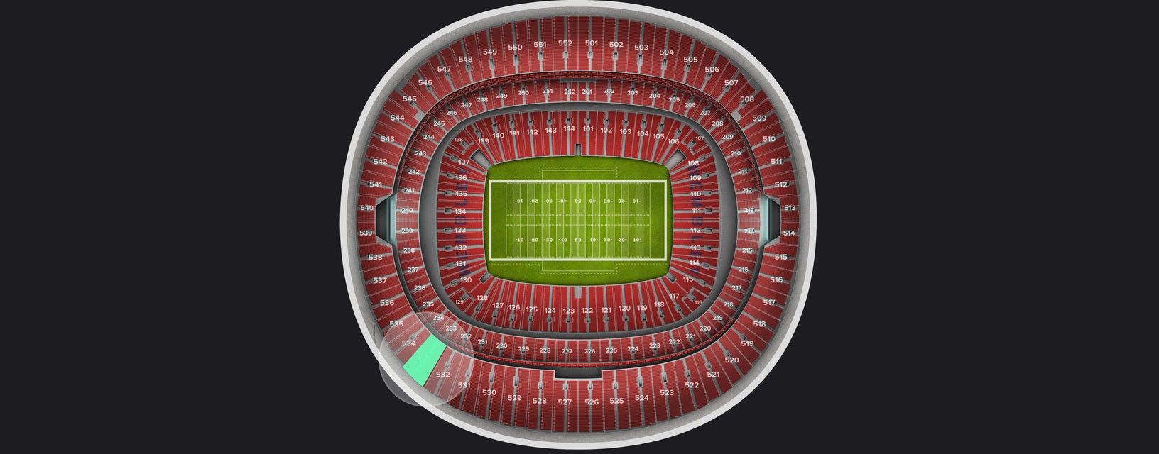 Seat view from Upper