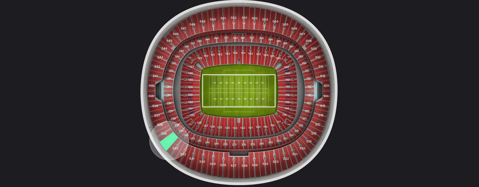 Seat view from Upper