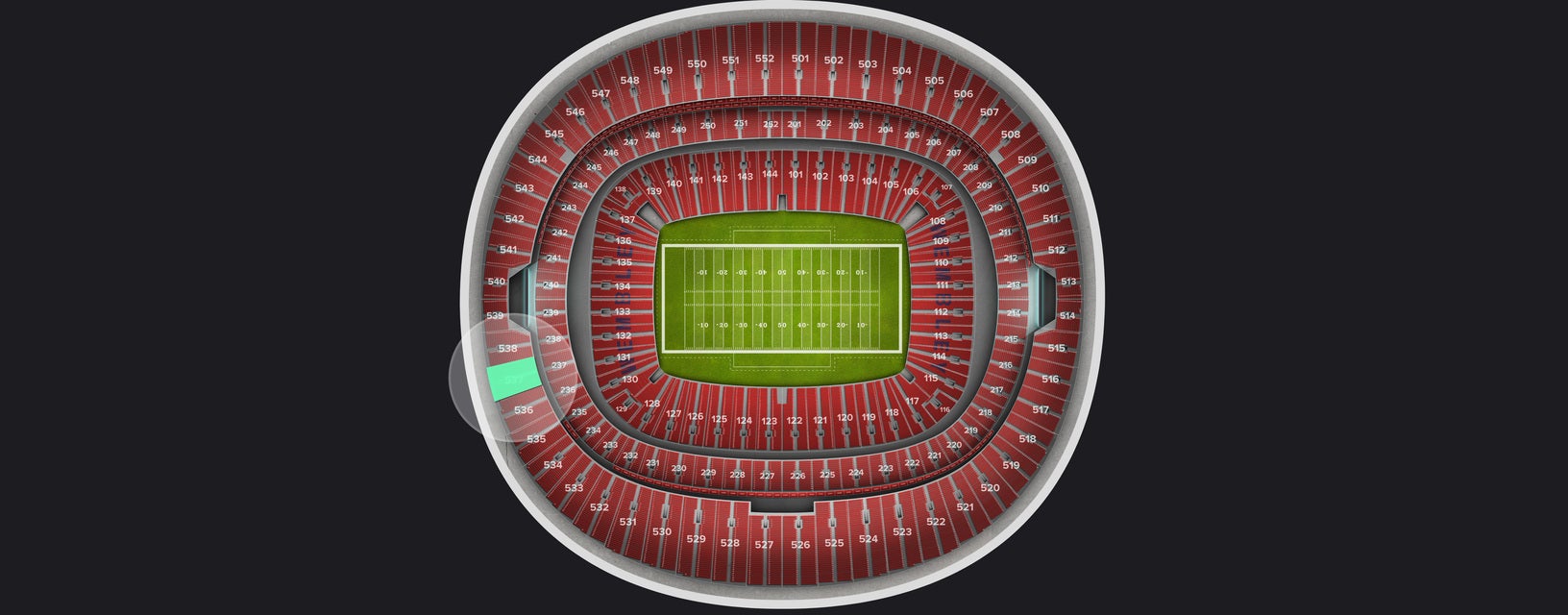 Seat view from Upper