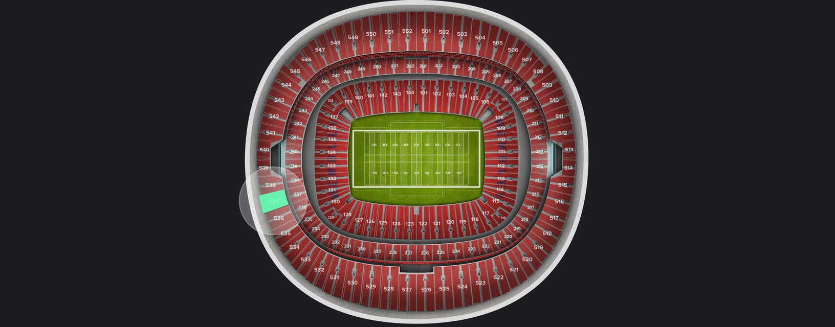 Seat view from Upper