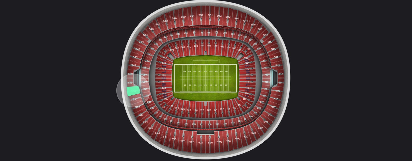 Seat view from Upper