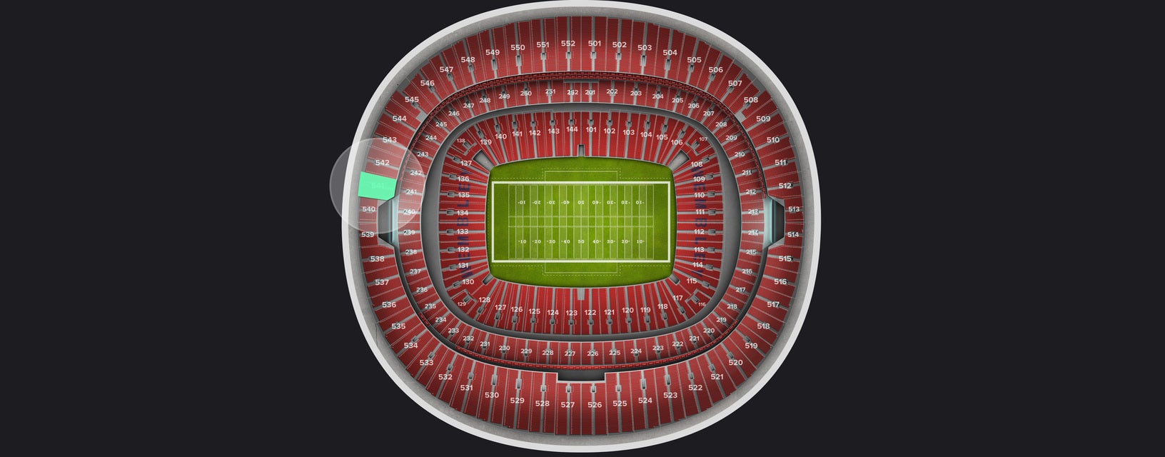 Seat view from Upper