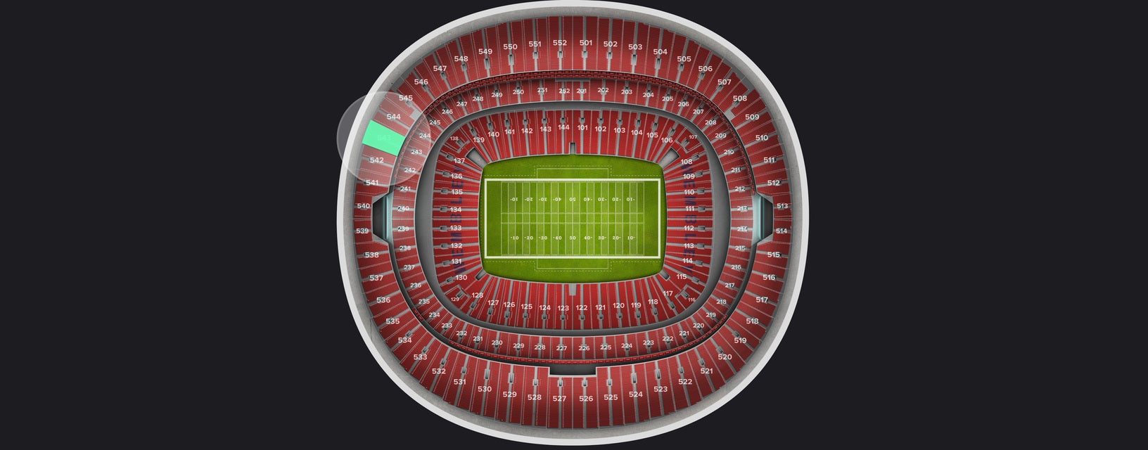 Seat view from Upper