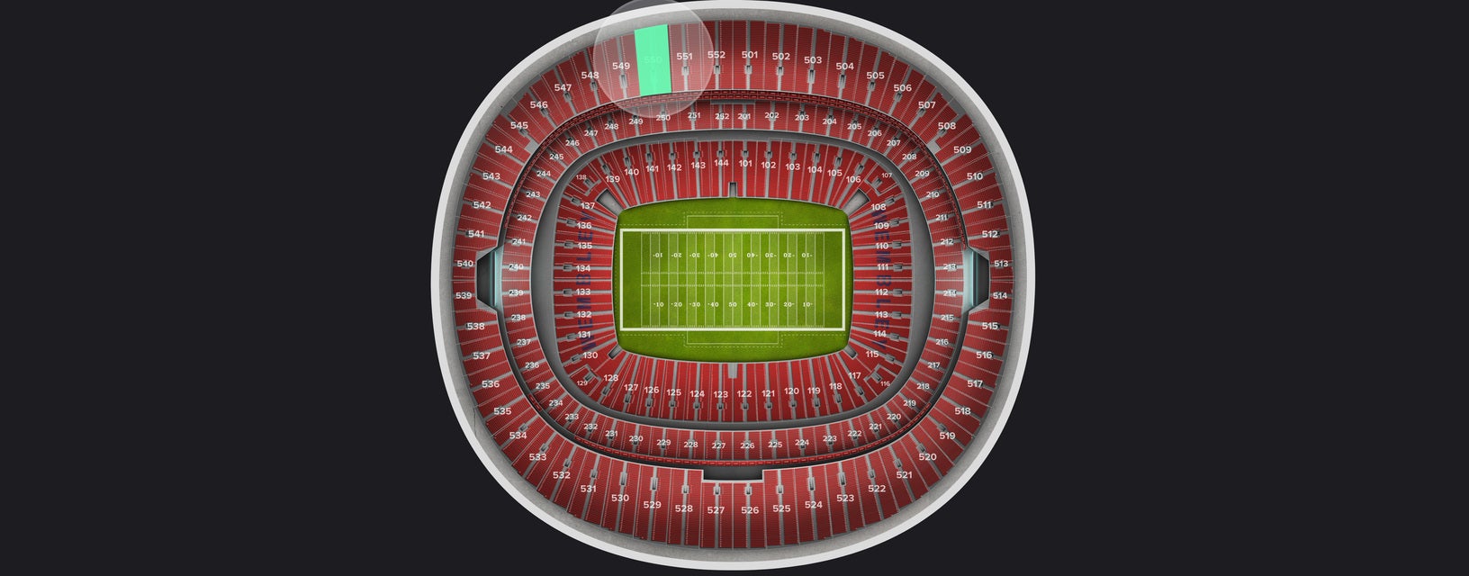 Seat view from Upper
