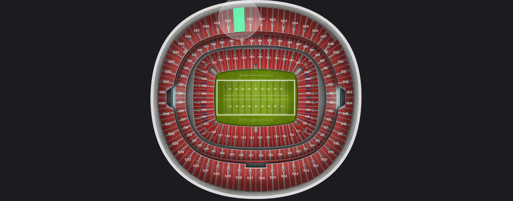 Seat view from Upper