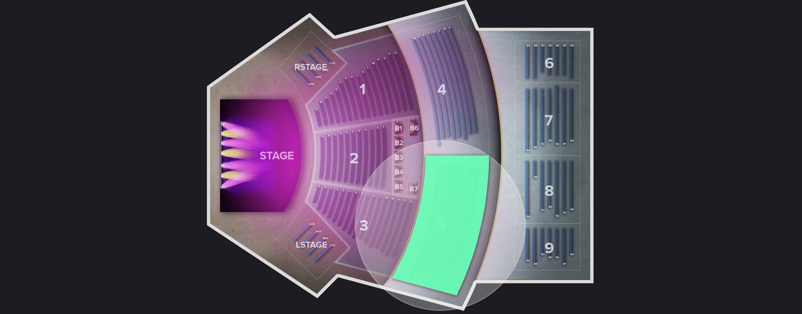 Seat view from Middle