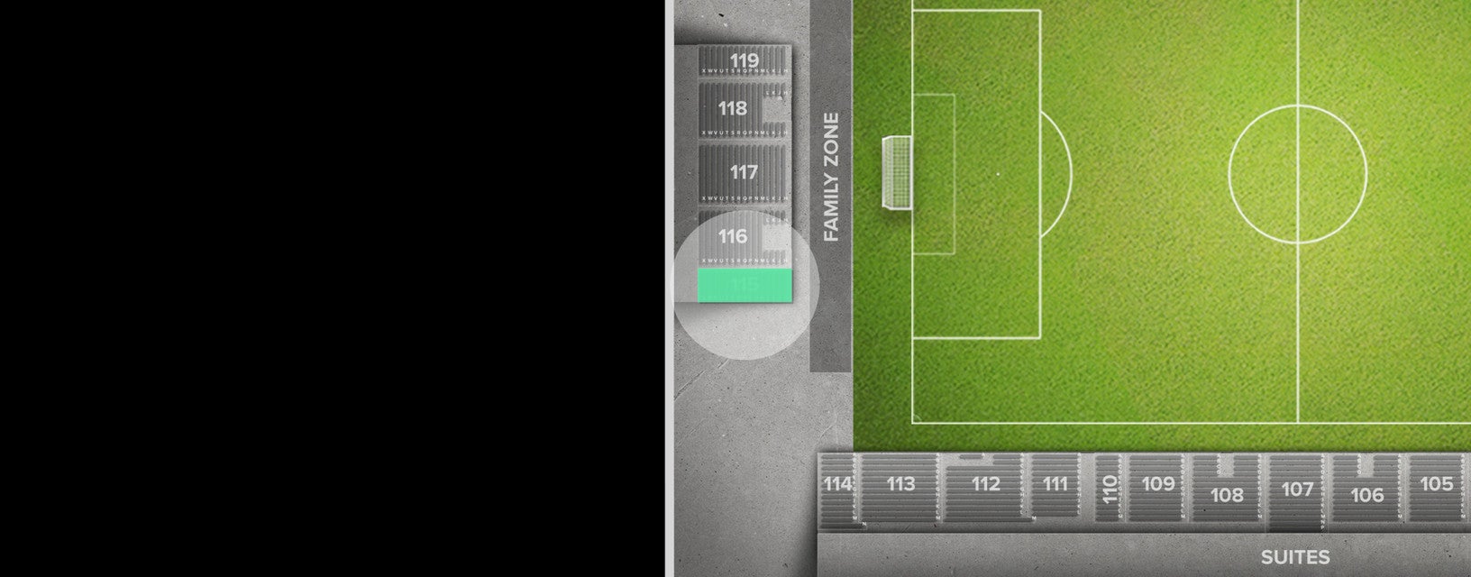 Seat view from Endline