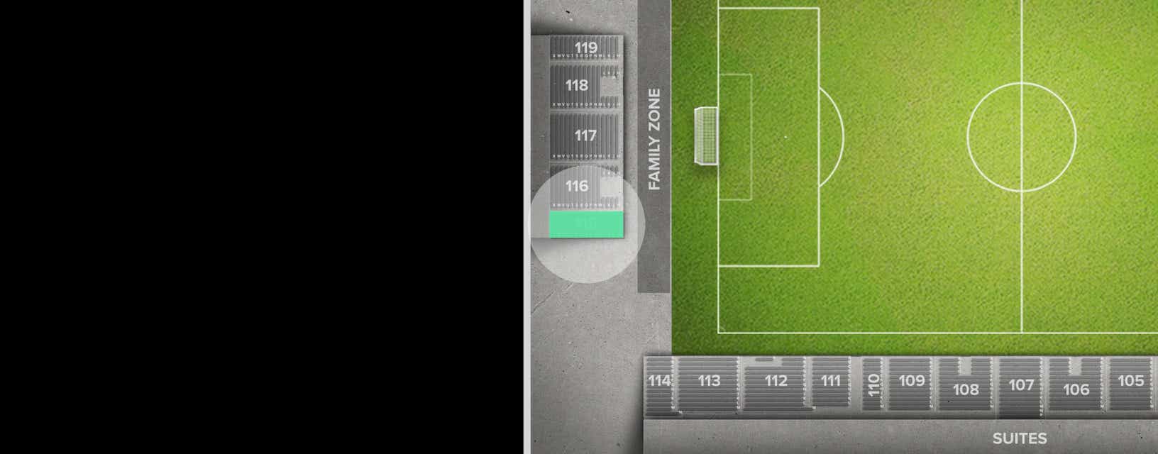 Seat view from Endline