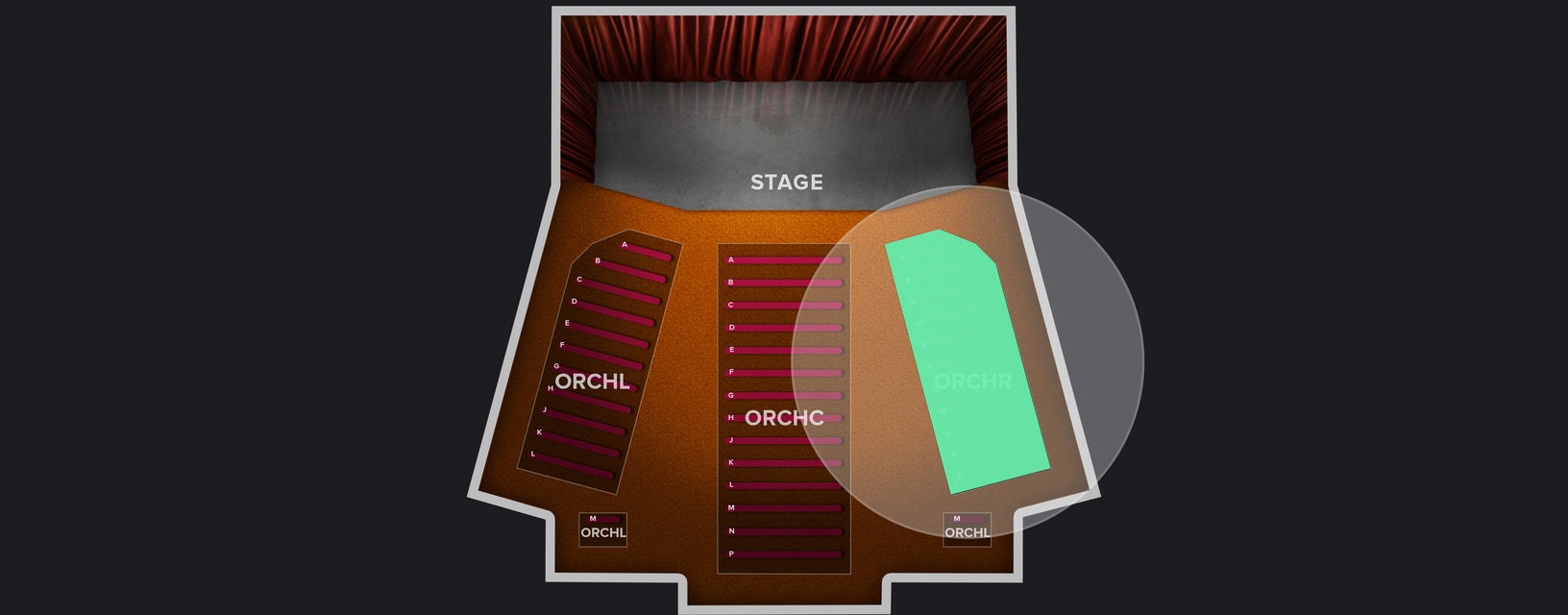 Seat view from Orchestra Right