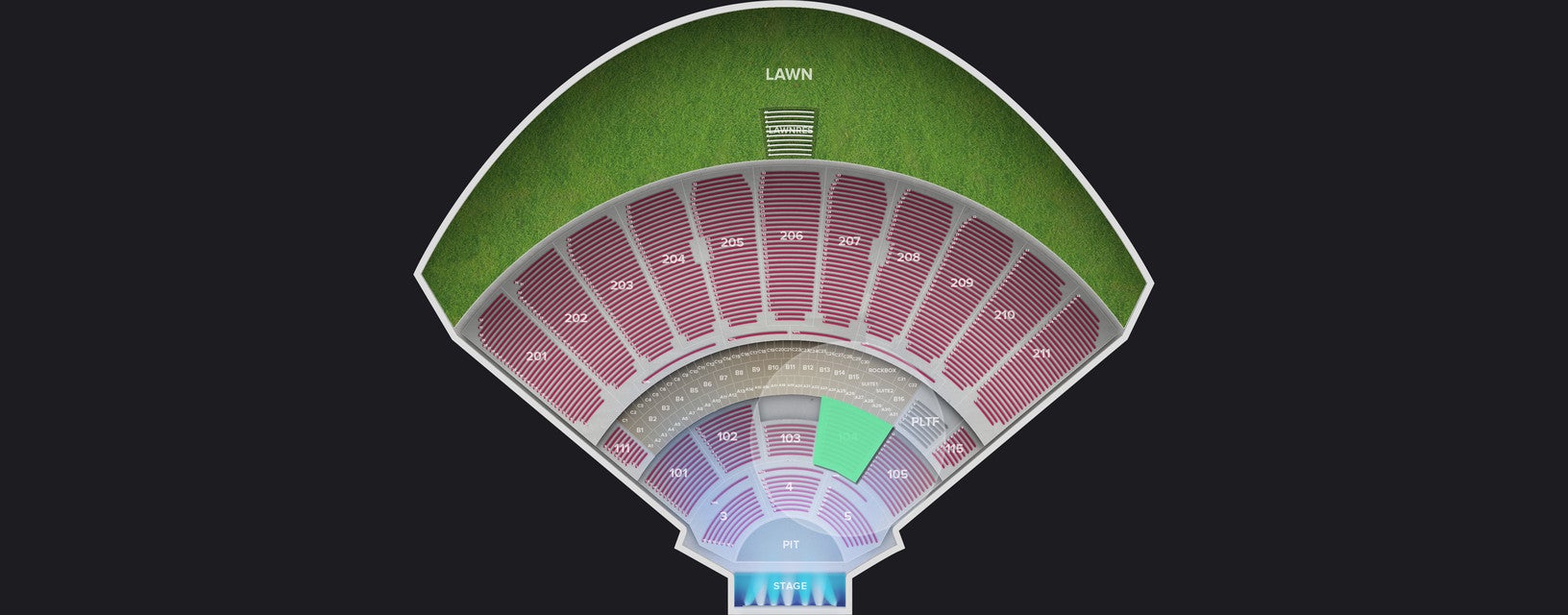 Seat view from Lower