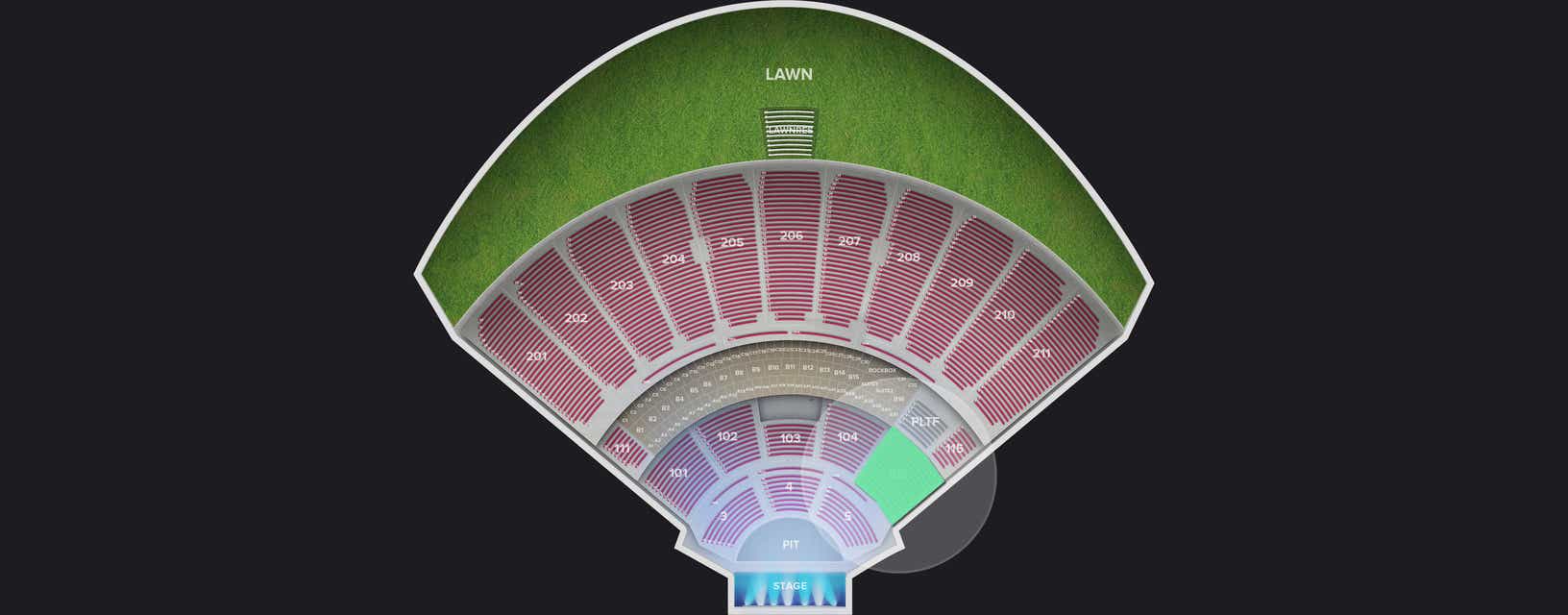 Seat view from Lower