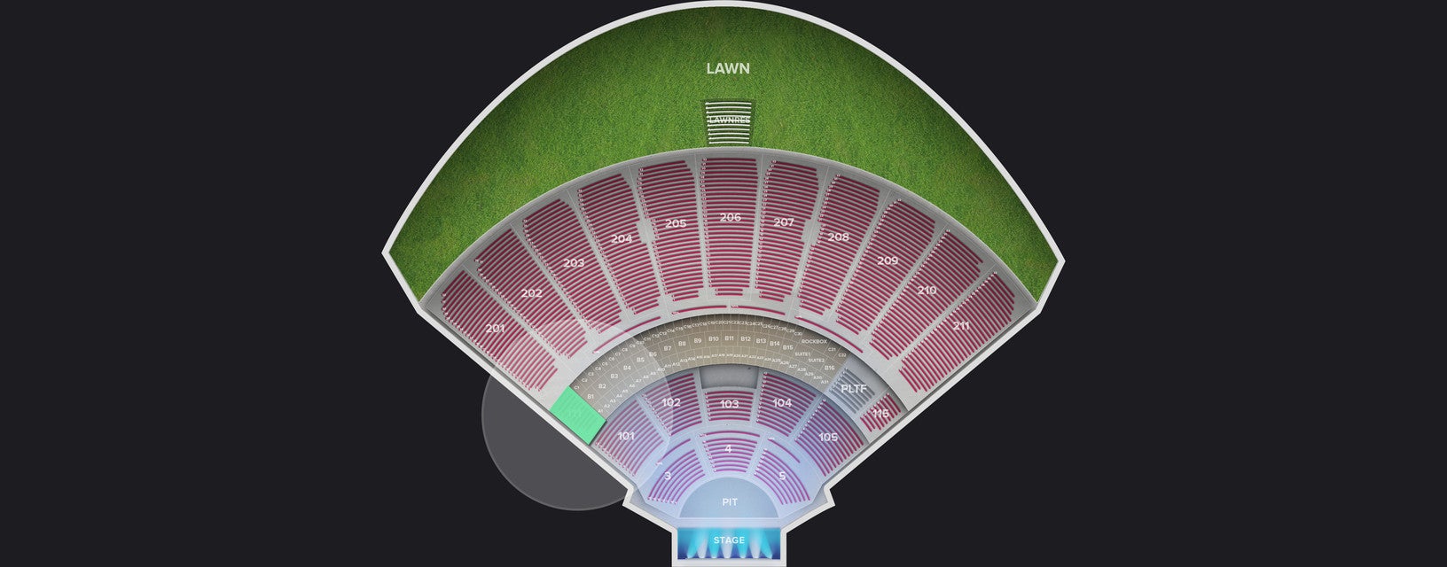 Seat view from Lower