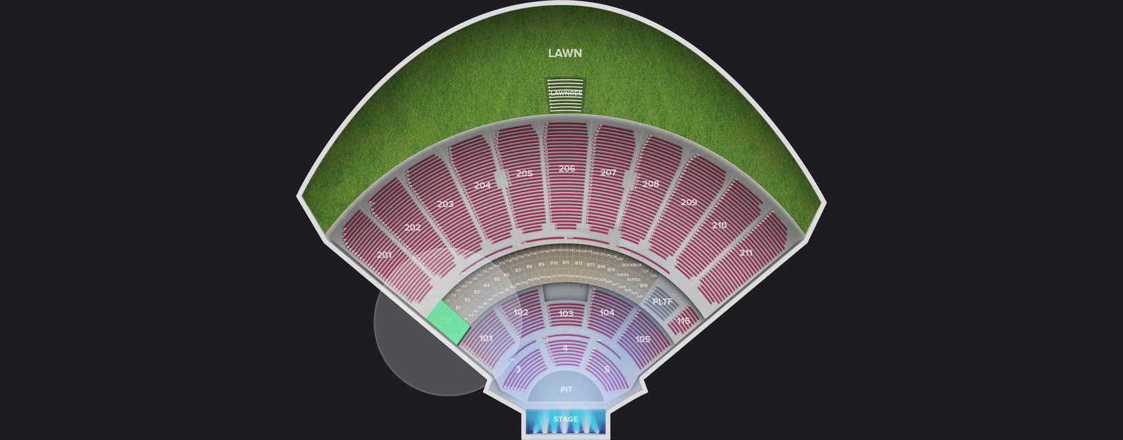 Seat view from Lower