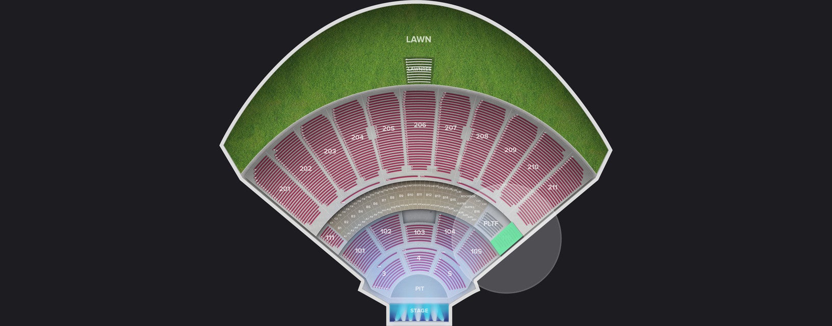 Seat view from Lower