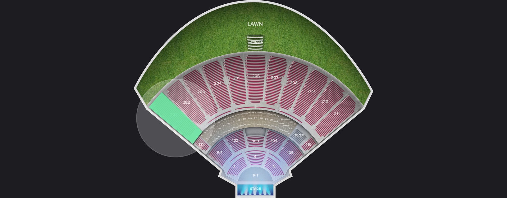 Seat view from Upper