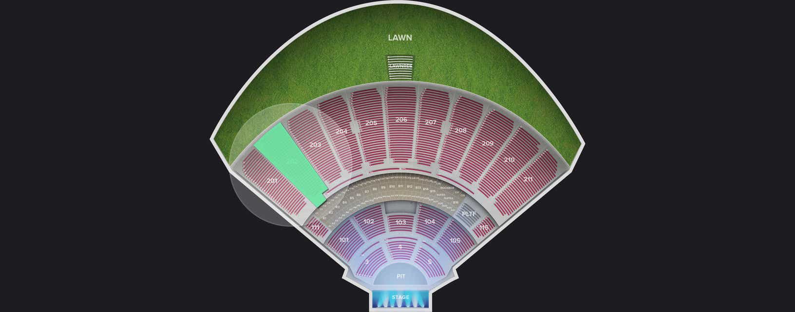 Seat view from Upper