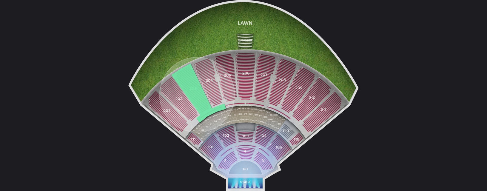 Seat view from Upper