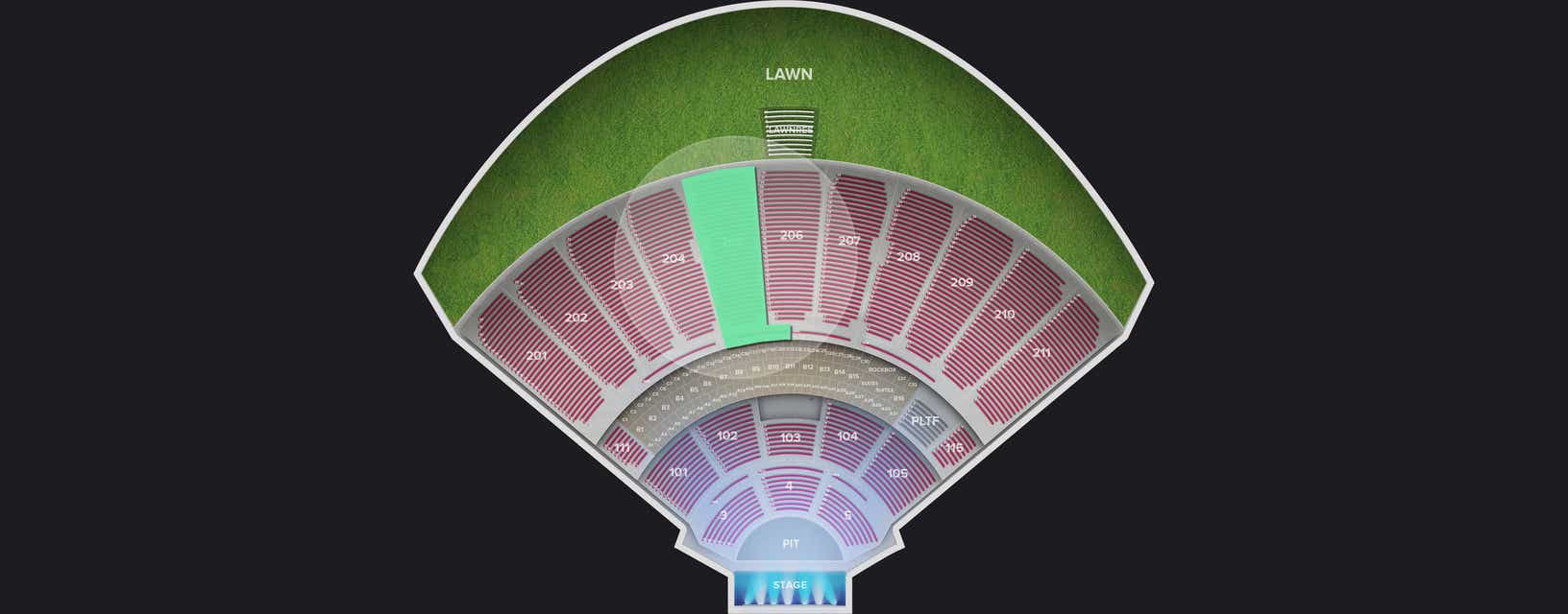 Seat view from Upper