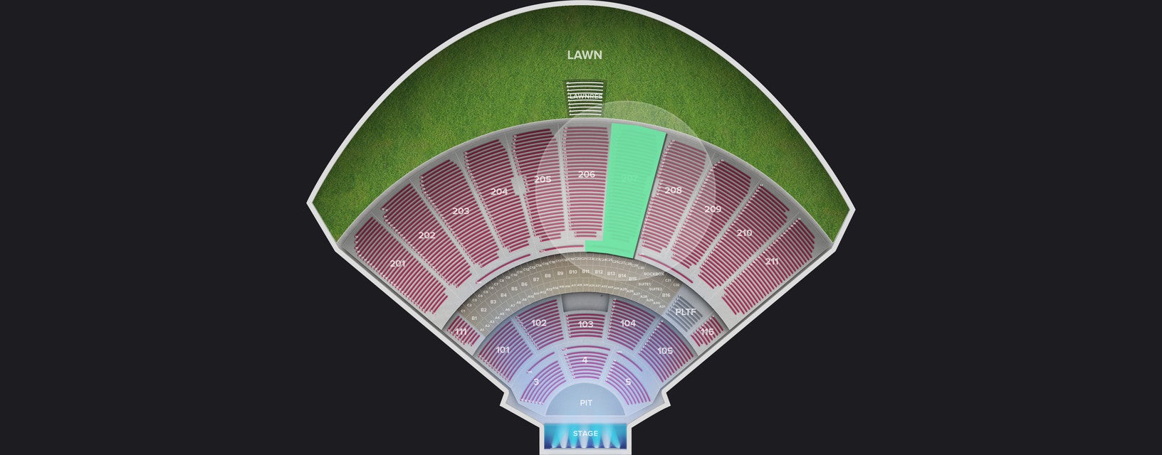 Seat view from Upper