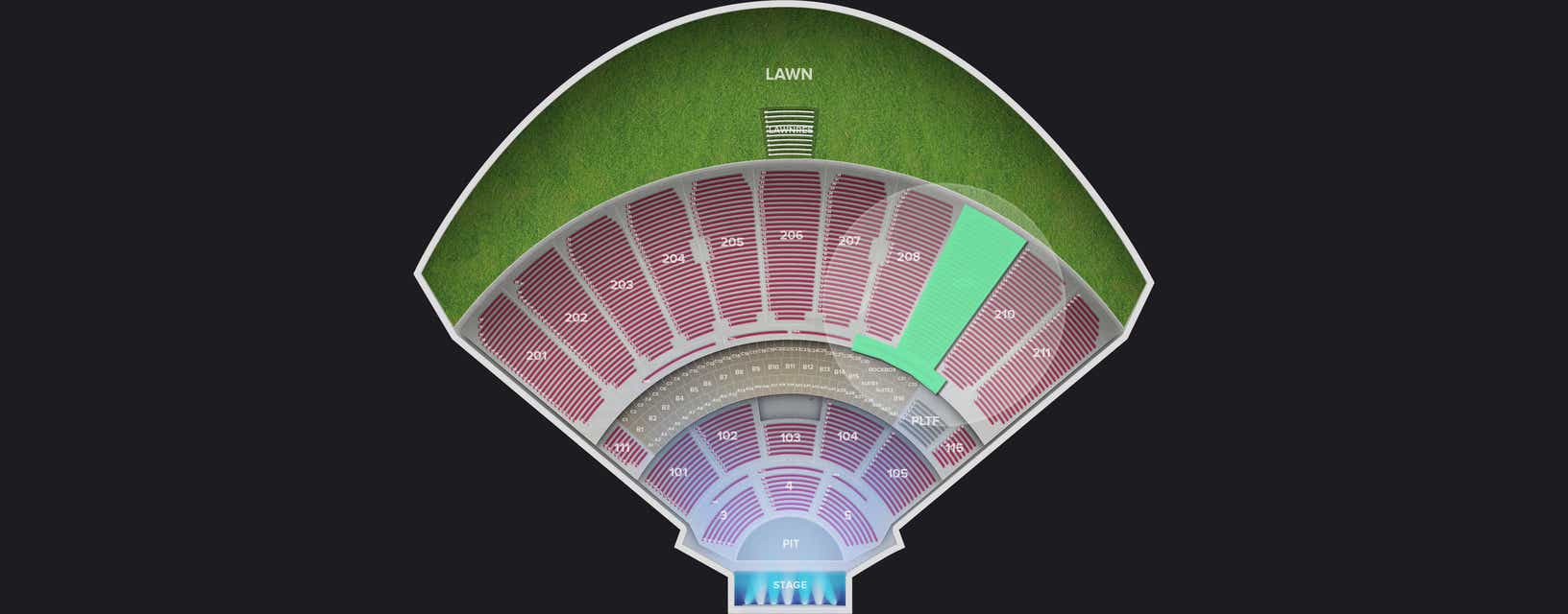 Seat view from Upper