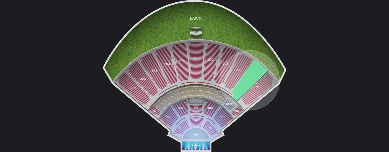 Seat view from Upper