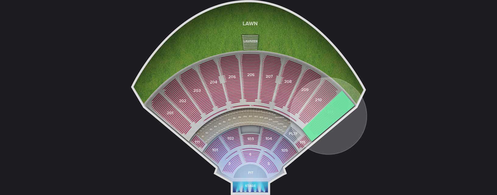 Seat view from Upper