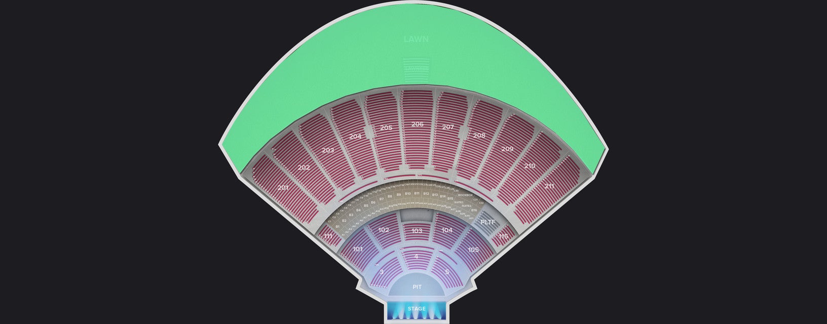 Seat view from Lawn