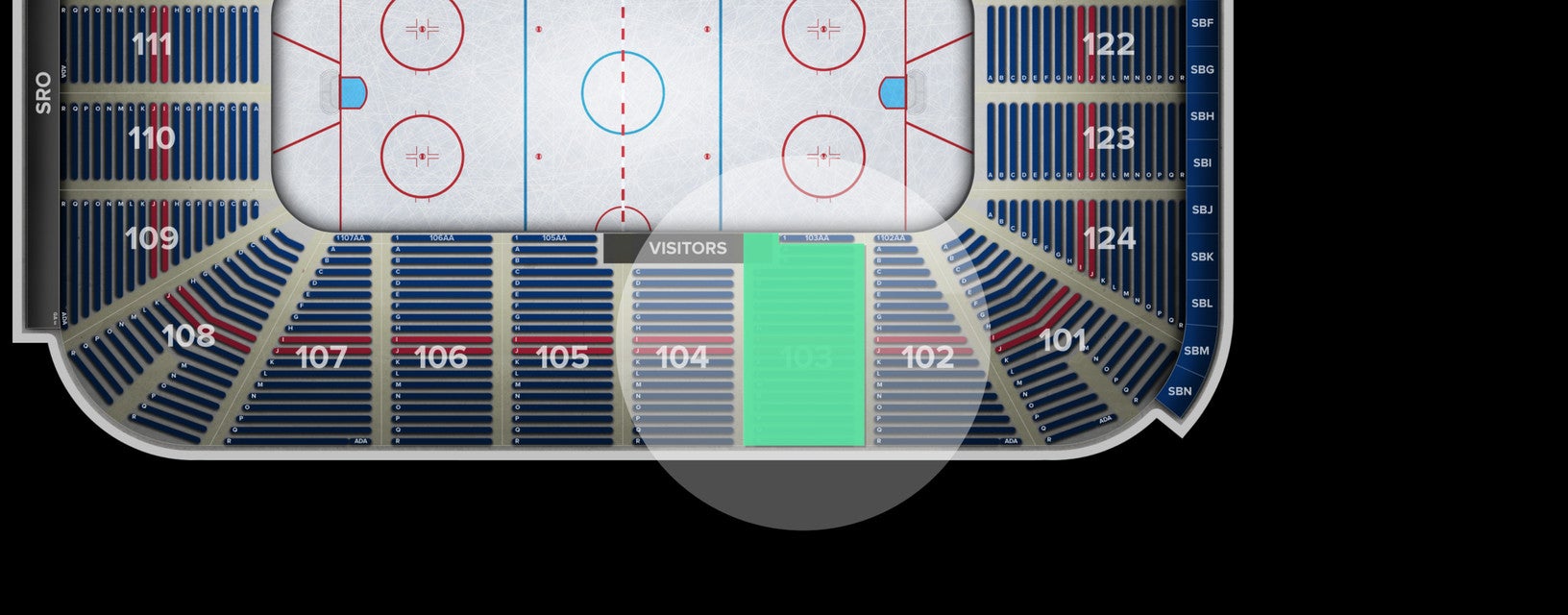 Seat view from Section