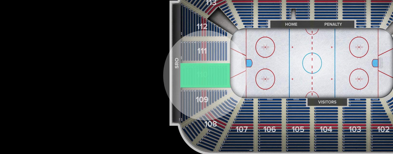 Seat view from Section