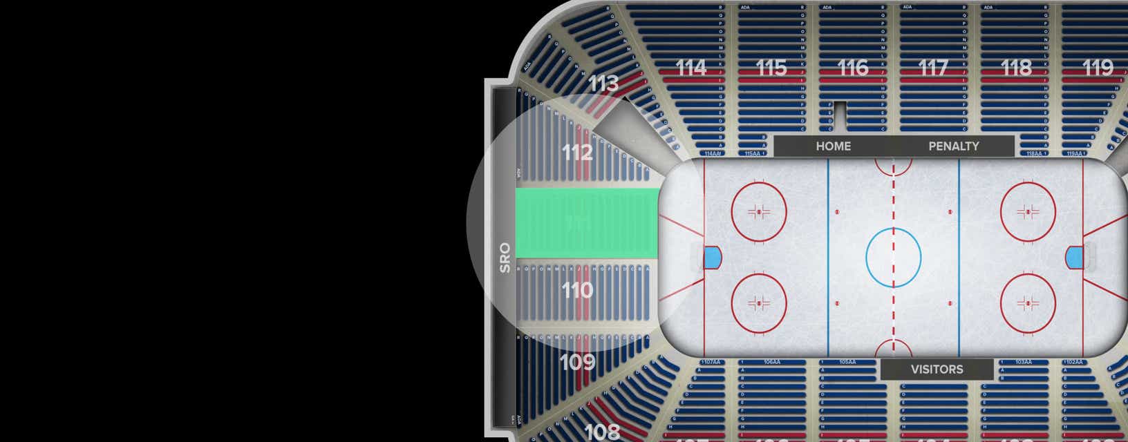 Seat view from Section