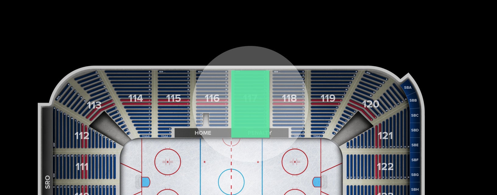 Seat view from Section