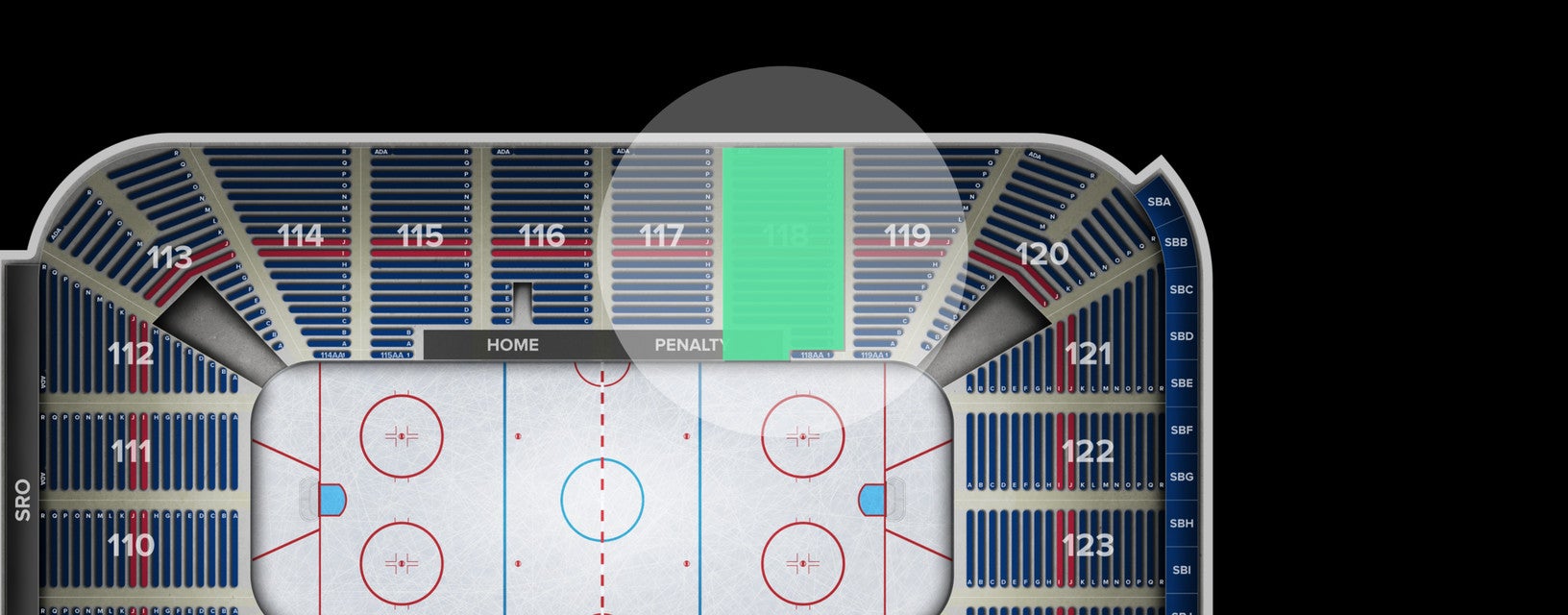 Seat view from Section