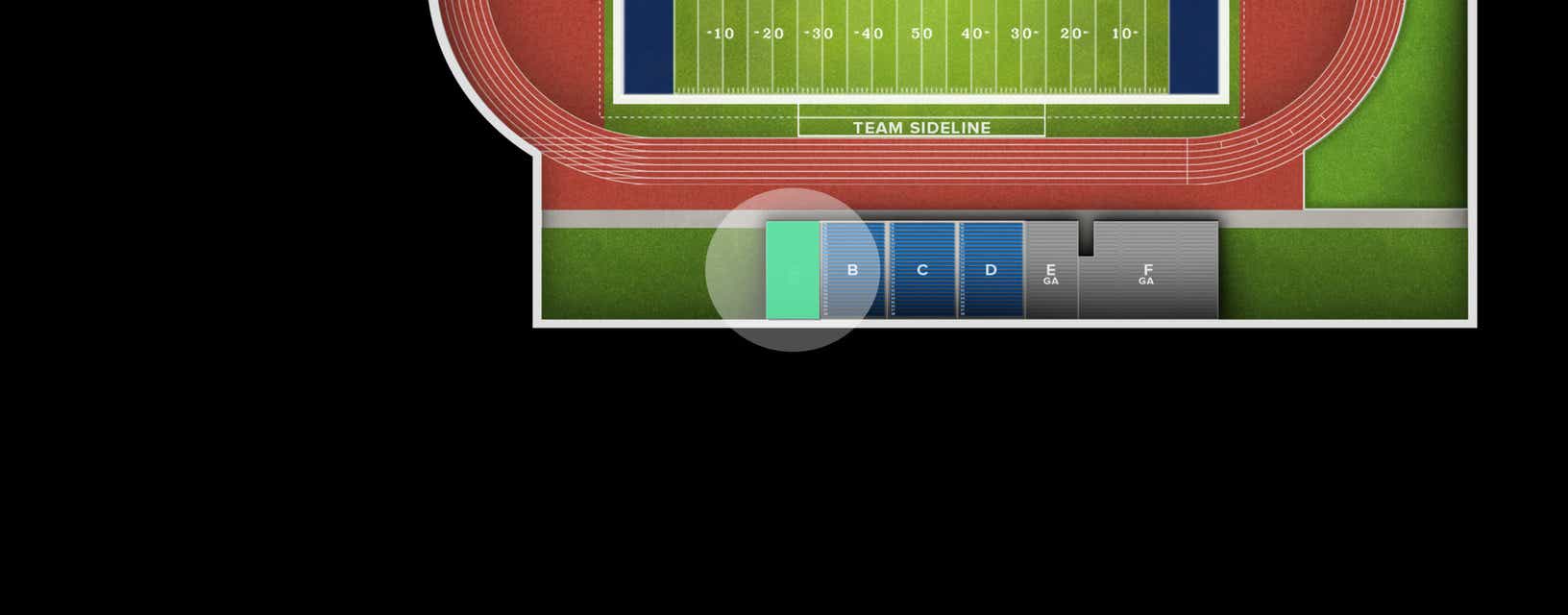Seat view from General Admission