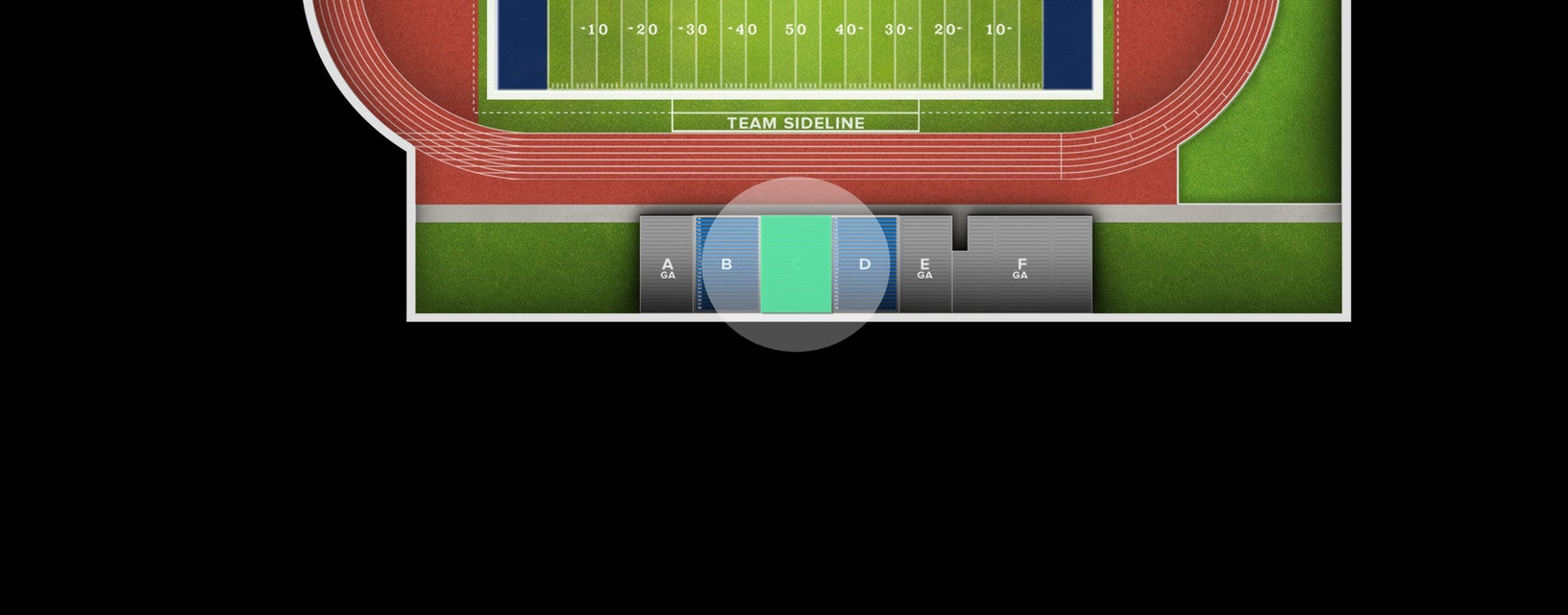 Seat view from Reserved
