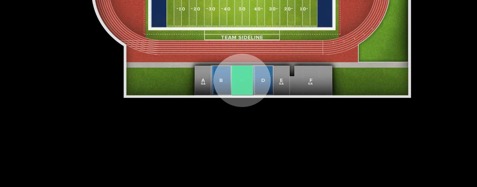 Seat view from Reserved