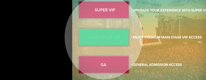 Seat view from Main Stage VIP