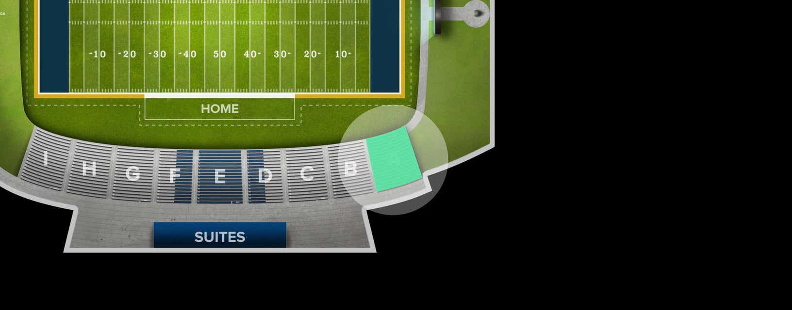 Seat view from Sideline