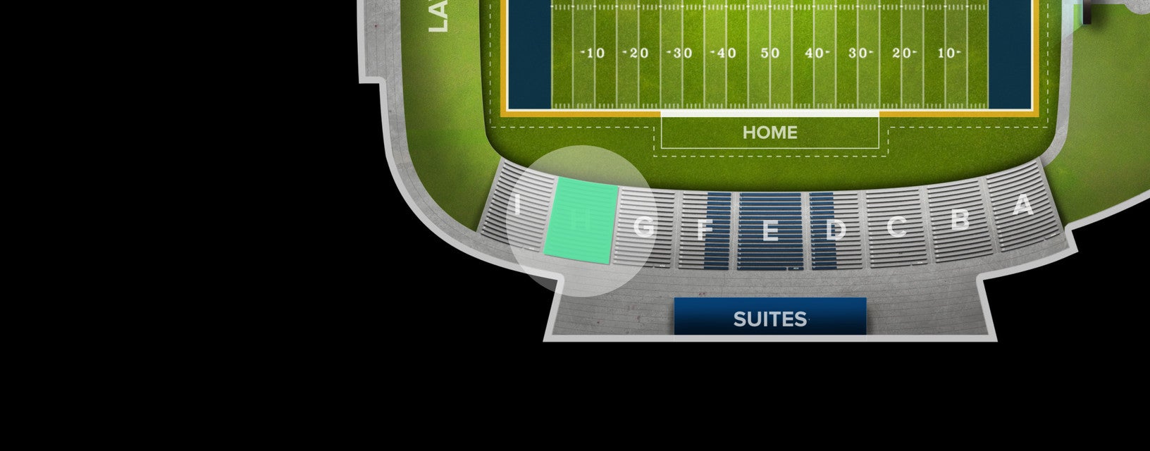 Seat view from Sideline