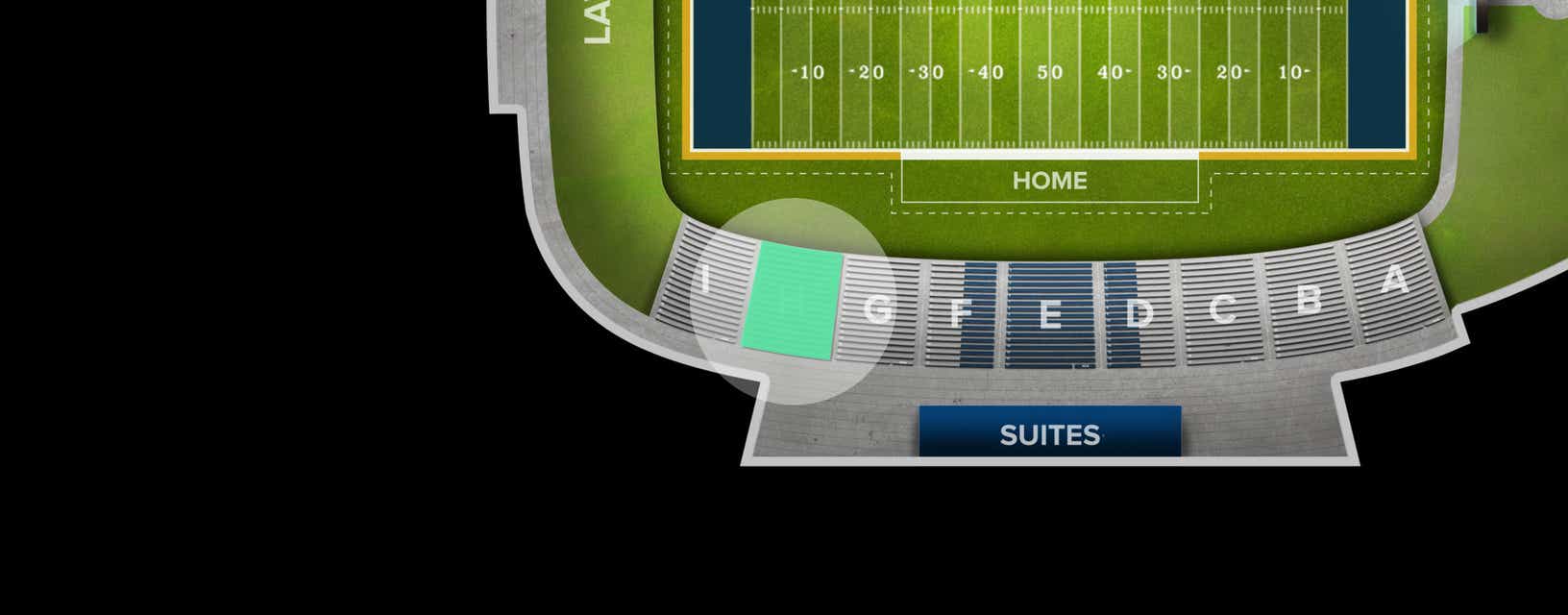 Seat view from Sideline