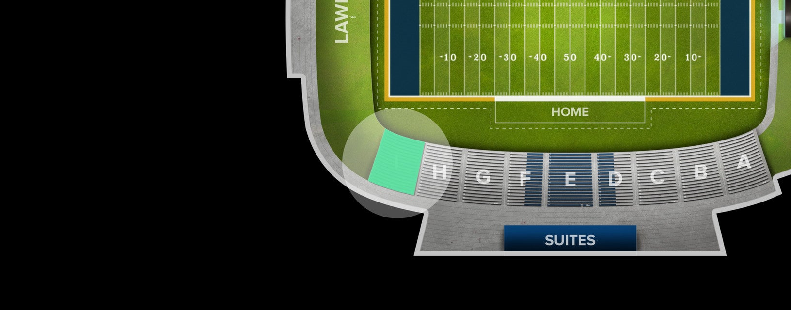 Seat view from Sideline